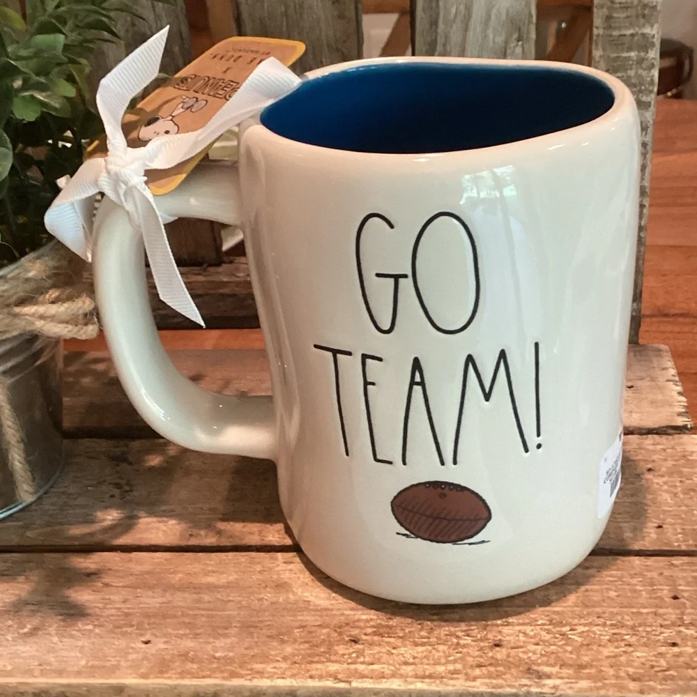 Rae Dunn x Peanuts Football Mug
